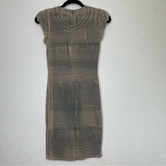 Raquel Allegra Body Con Snakeskin Print Dress S - Picture 6 of 7